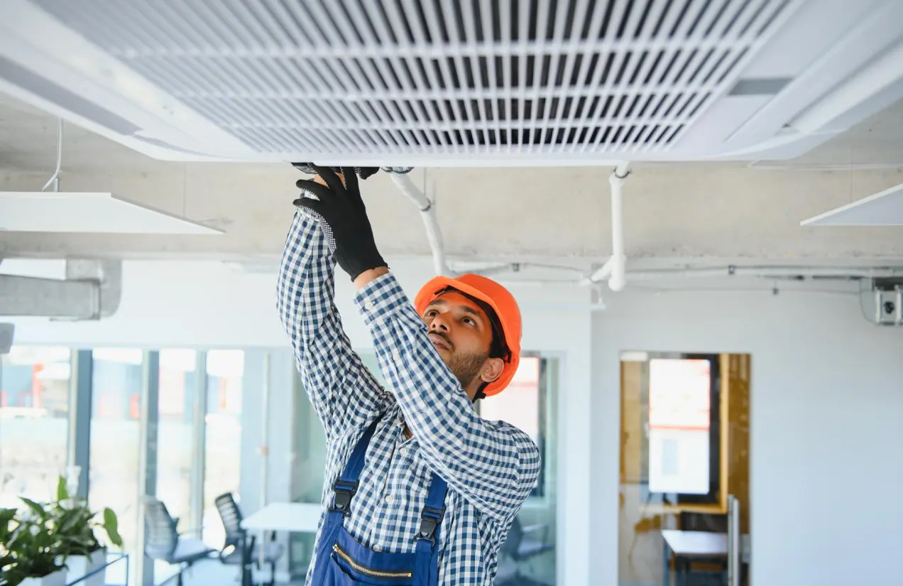 Restaurant retail HVAC upgrade signs